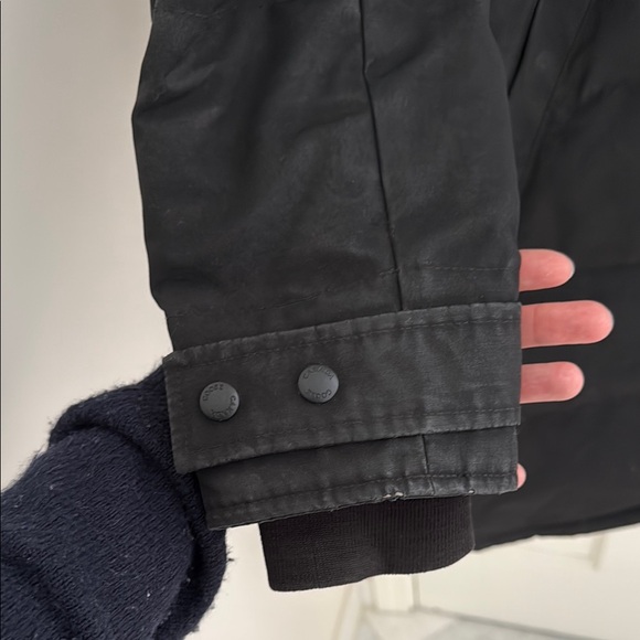 Canada Goose Black Shelburne Parka with Fur Hood - Picture 5 of 6